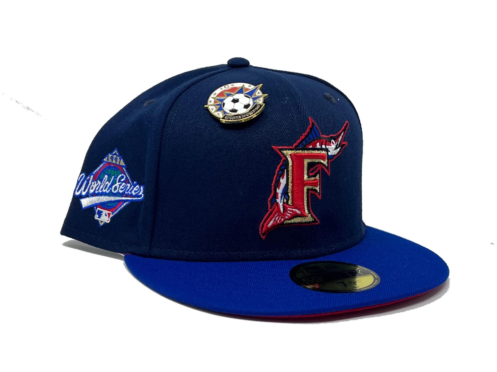 Florida Marlins 1997 World Series Red/ Navy Gray Brim New Era Fitted Hat –  Sports World 165