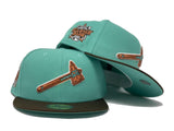 ATLANTA BRAVES 2021 ALL STAR GAME " CHOCLATE MINT " COLLECTION MINT BRIM NEW ERA FITTED HAT