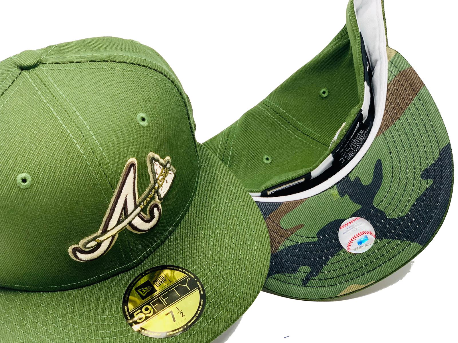 Braves Baseball Custom Sublimated Military Green Full Button