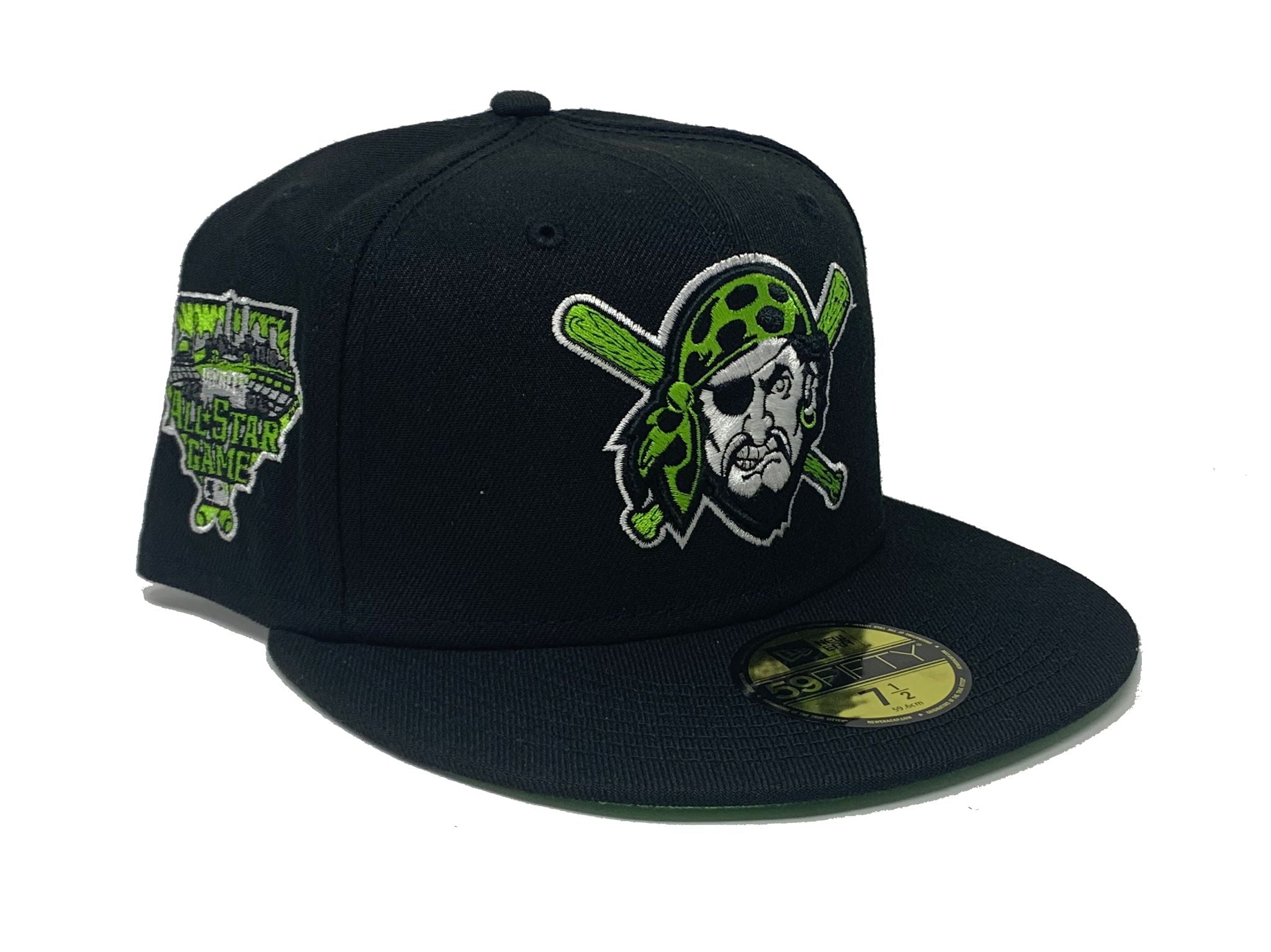 Pittsburgh Pirates Black with Green UV 2006 All Star Game Sidepatch 5950  Hat – Fan Treasures