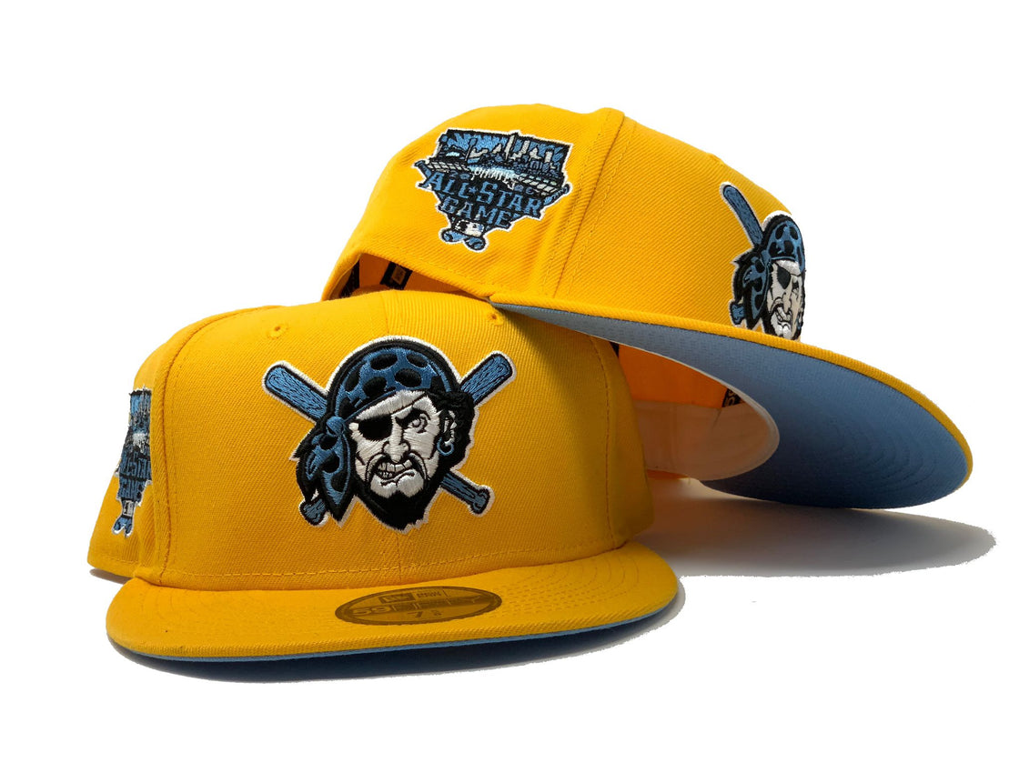 Yellow Pittsburgh Pirates 2006 All Star Game Custom New Era Fitted