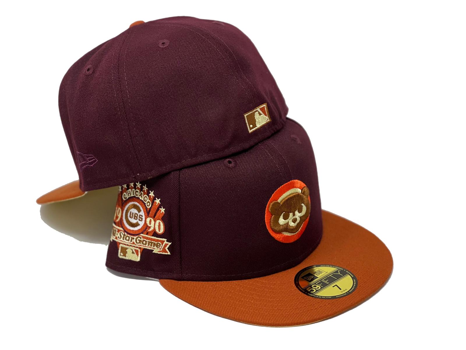 CHICAGO CUBS 1990 ALL STAR GAME SKY BURGUNDY TOAST BRIM NEW ERA FITTED –  Sports World 165