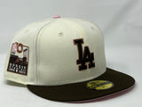 LOS ANGELES DODGERS 60TH ANNIVERSARY "NEAPOLITAN ICE CREAM PACK" PINK BRIM NEW ERA FITTED HAT