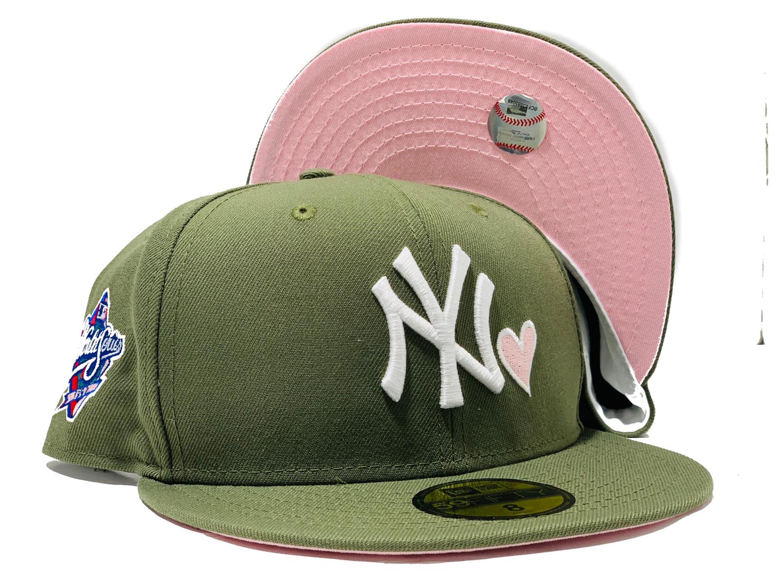 New Era New York Yankees World Series 1998 Chocolate Pink Two Tone Edition  59Fifty Fitted Hat, EXCLUSIVE HATS, CAPS