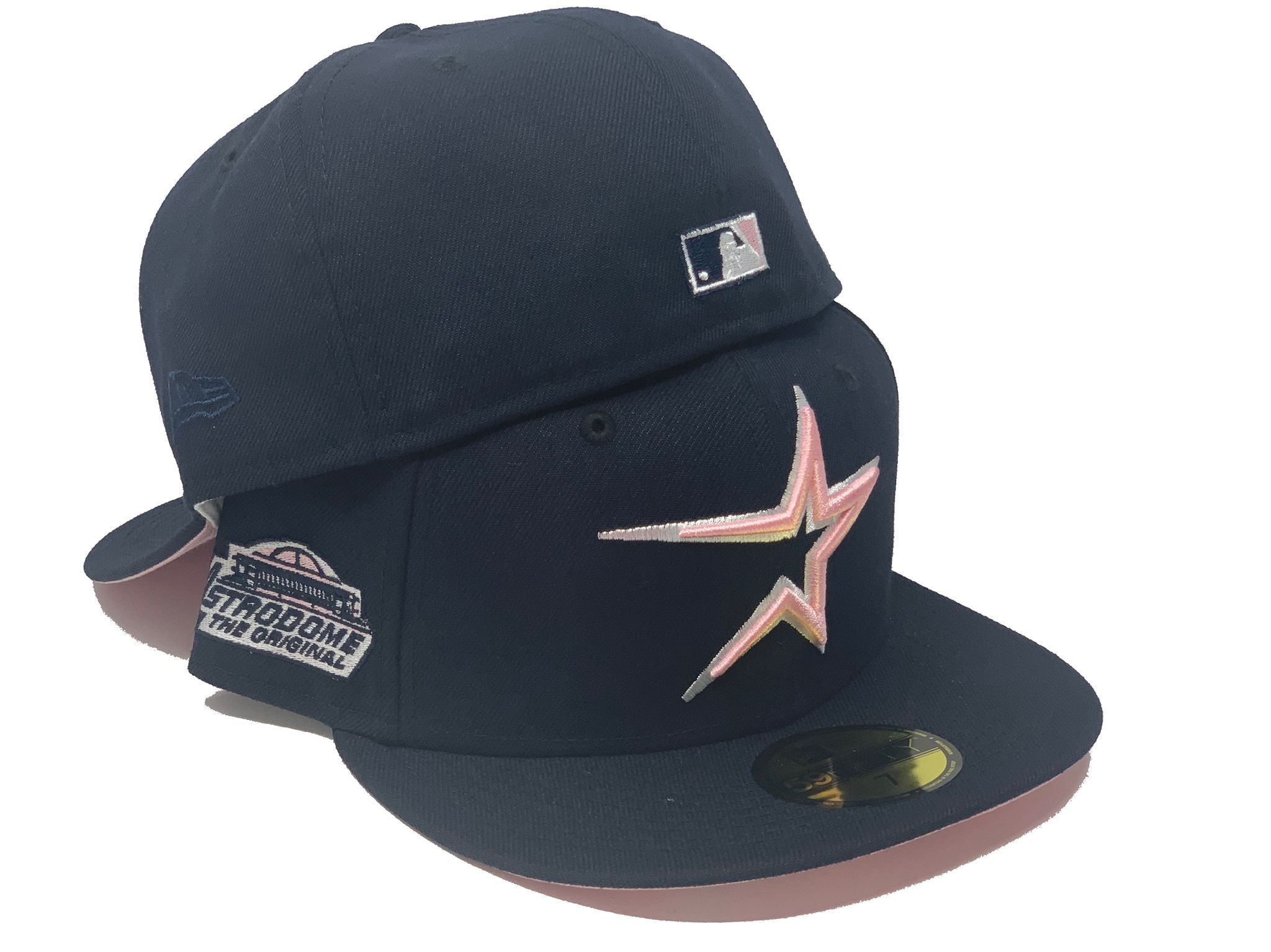 Houston Astros New Era Chrome/Navy Custom Side Patch 59FIFTY Fitted Ha