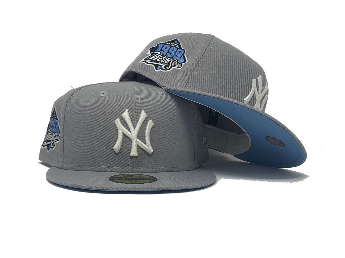 Light Gray New York Yankees 1999 World Series New Era Fitted Hat