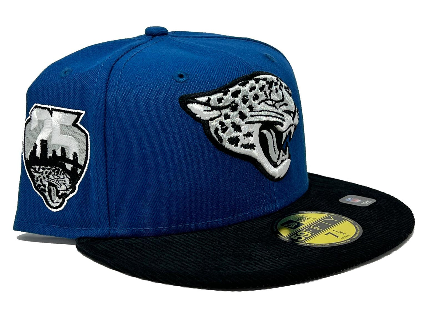 Jacksonville Jaguars 25th Anniversary "NFL COLLECTION" Gray Brim New Era Fitted Hat