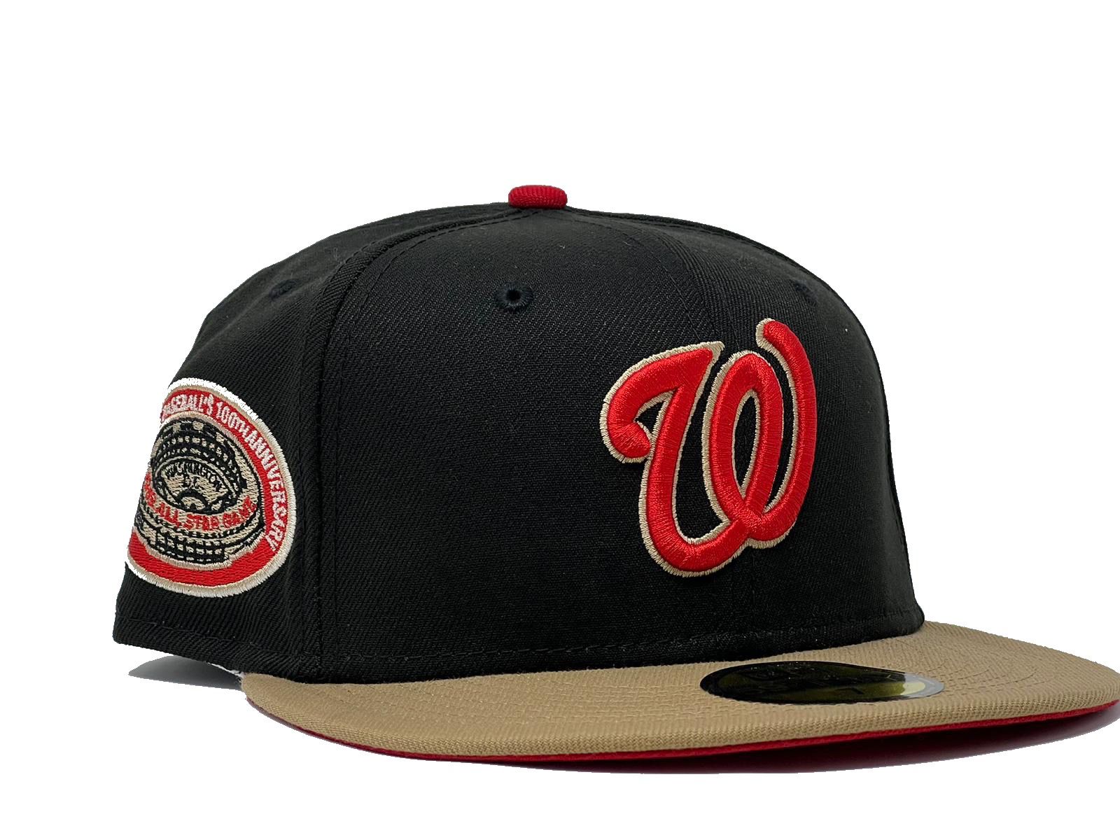 Washington DC Flag Black and Red Fitted Flat Brim Hat – Sneekis