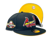 ST. LOUIS CARDINALS 2008 ALL STAR GAME BLACK YELLOW BRIM NEW ERA FITTED HAT