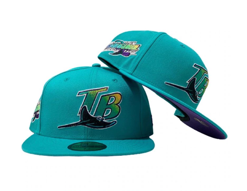 Purple Tampa Bay Devil Rays 1998 Inaugural Season New Era Fitted Hat