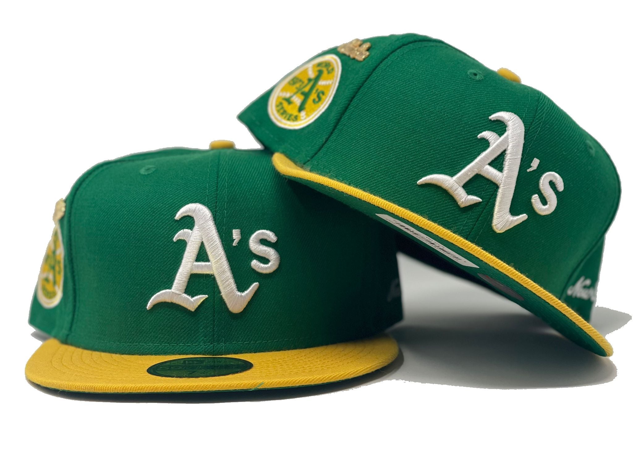 Oakland A's Athletics New Era 59fifty Kelly Green Hat / Cap Size 7 MLB 150