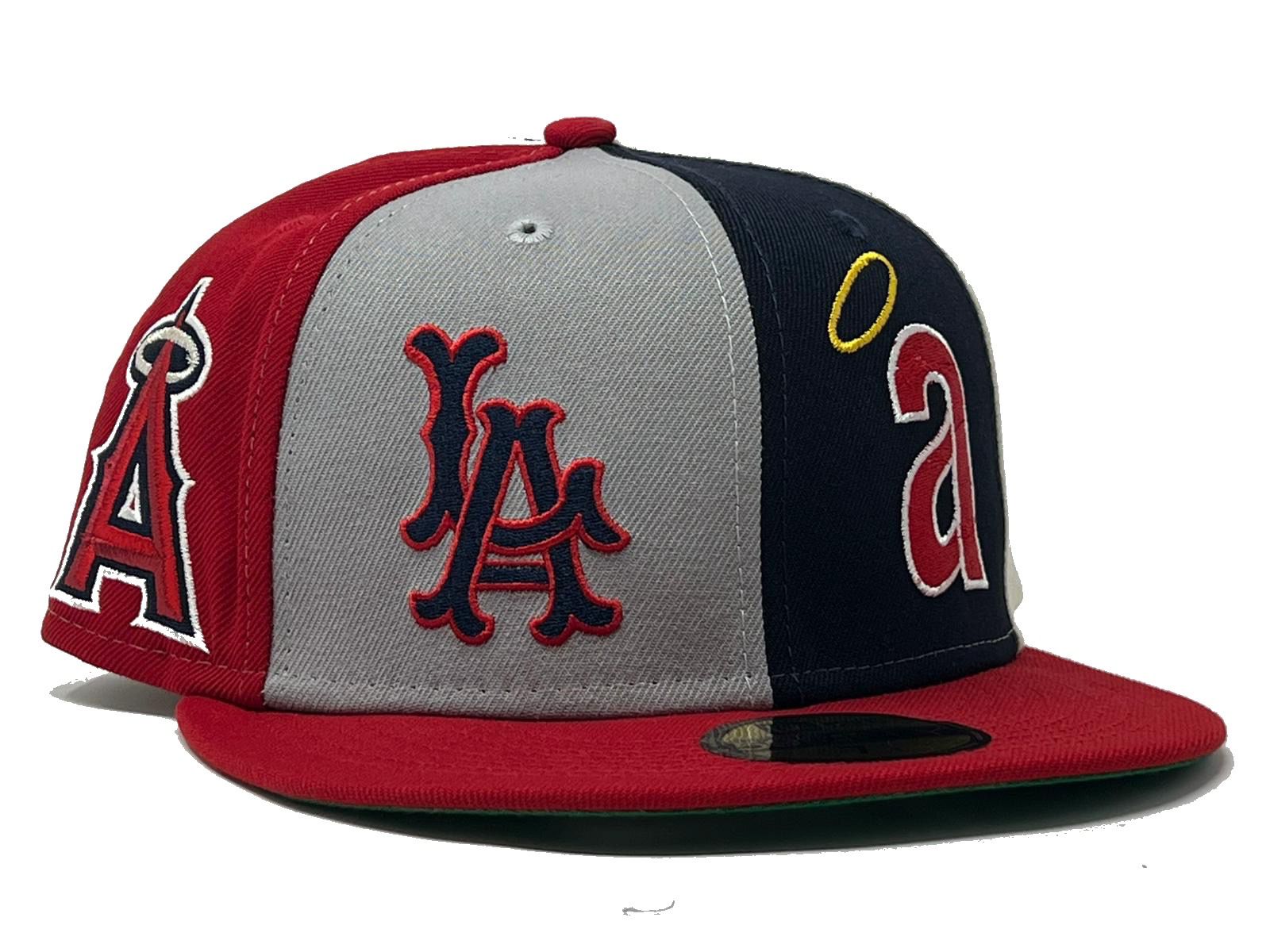 New Era Caps 59FIFTY Los Angeles Angels Logo Pinwheel Hat Multi Color