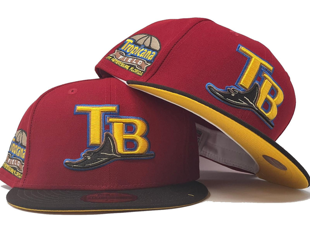 Tampa Bay Rays Tropicana Field Yellow Brim New Era Fitted Hat