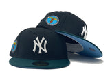 NEW YORK YANKEES DEPT. OF SANITATION BLACK ICY BRIM NEW ERA FITTED HAT