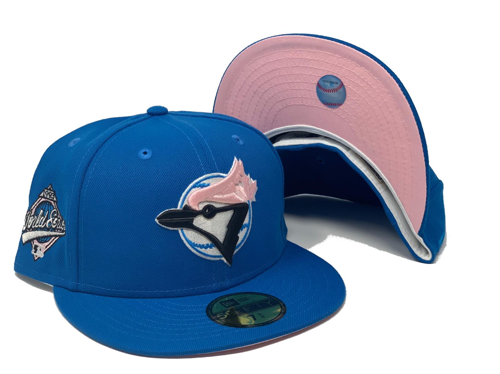 pink blue jays hat