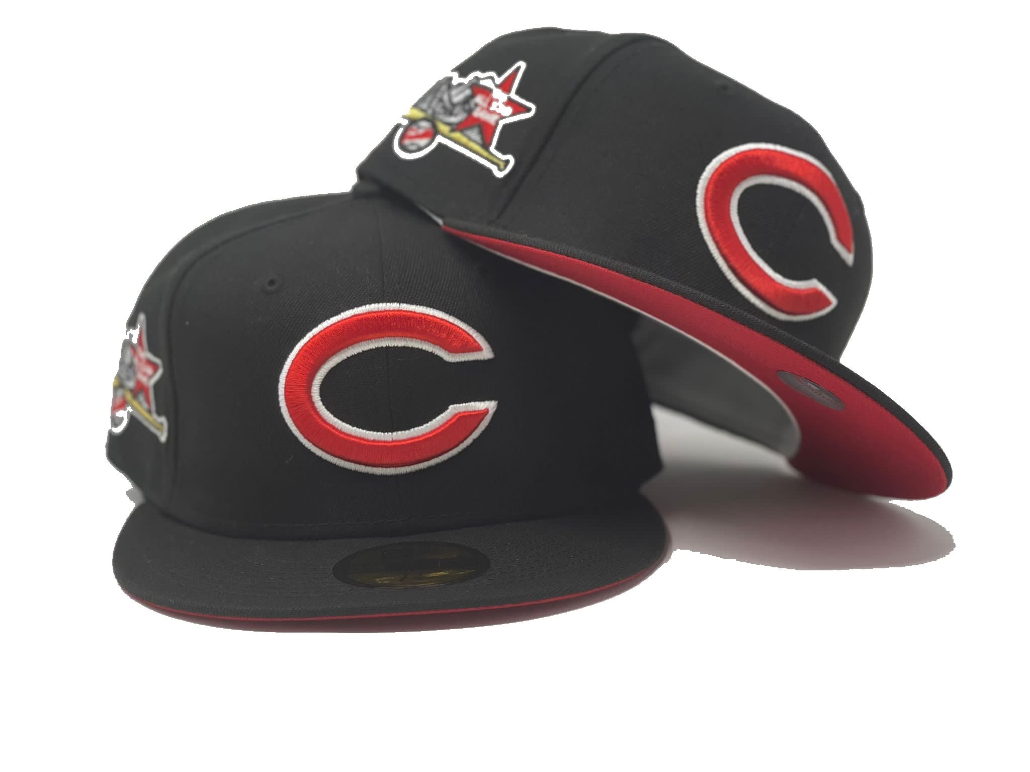 Cincinnati Reds New Era Red/Black Road Authentic Collection On-Field  59FIFTY Fitted Hat