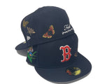 FELT  *  BOSTON RED SOX NAVY BLUE 59FIFTY FITTED HAT