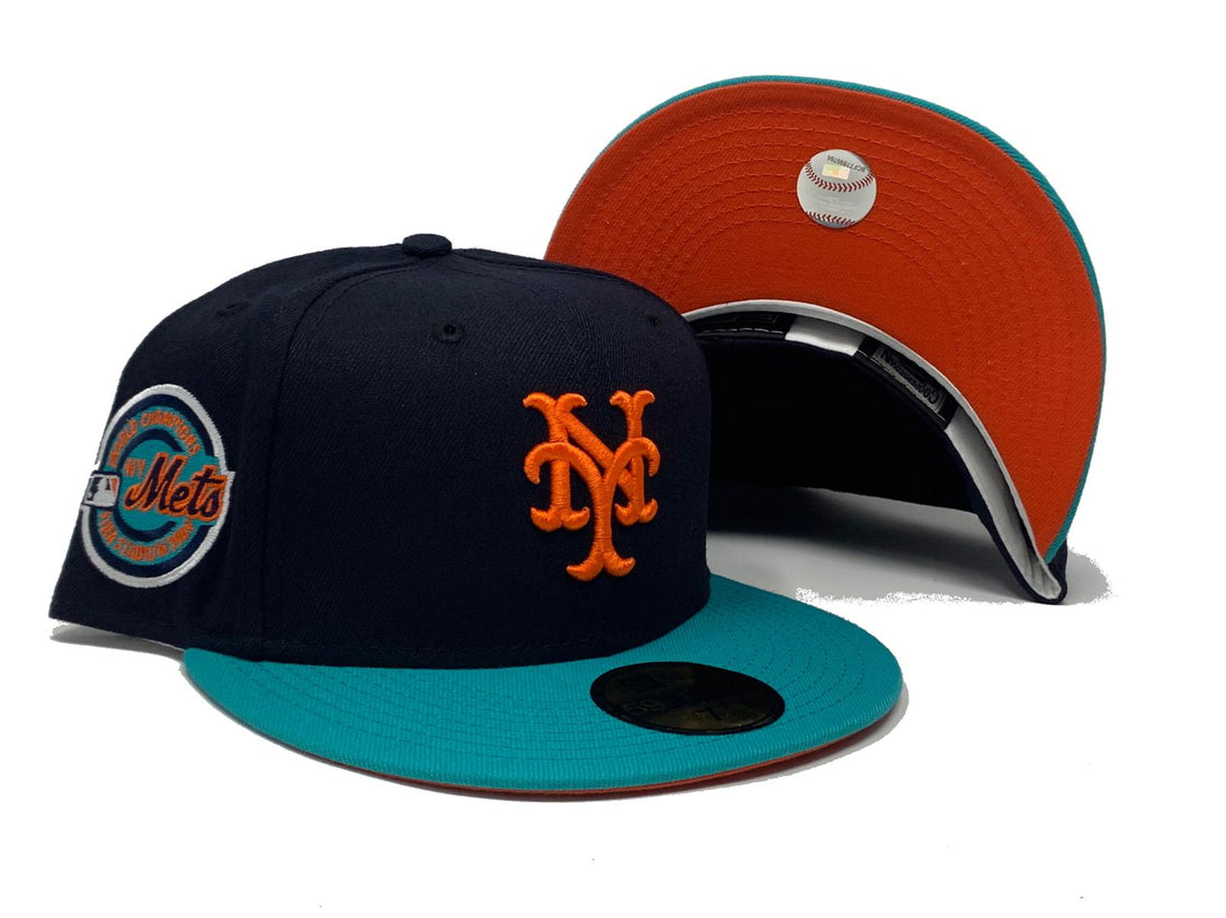 NEW YORK METS 1969 WORLD SERIES  ORANGE BRIM NEW ERA FITTED HAT