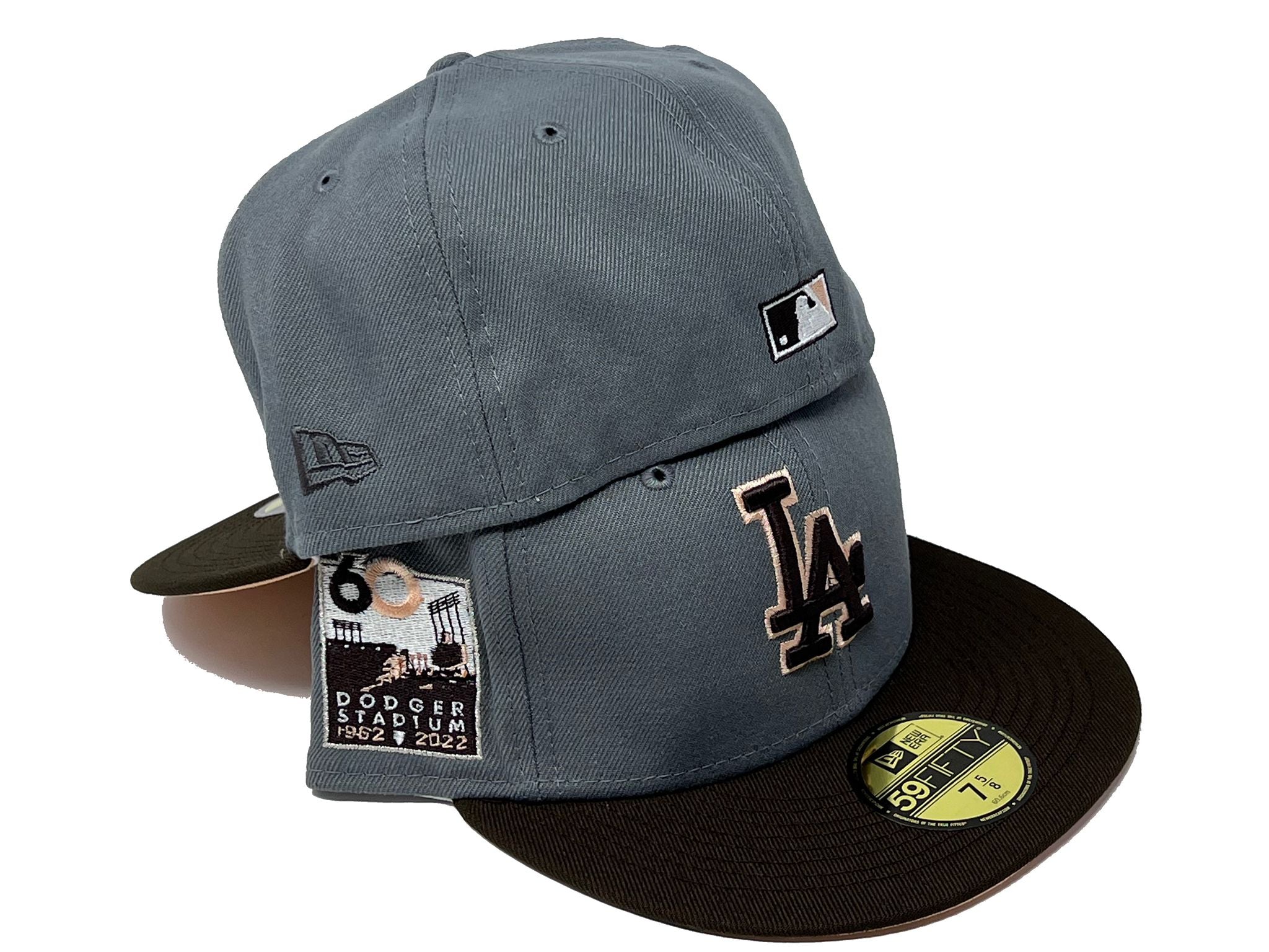 Men's New Era Gray/Green Los Angeles Dodgers 60th Anniversary Cyber 59FIFTY  Fitted Hat