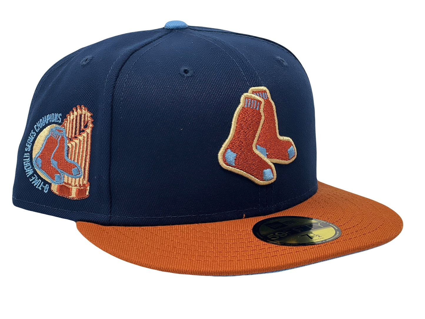 Boston Red Sox 8 Times World Series Icy Brim New Era Fitted Hat