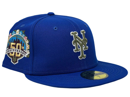 New York Mets 50th Anniversary "Botanical Pack" 59Fifty New Era Fitted Hat