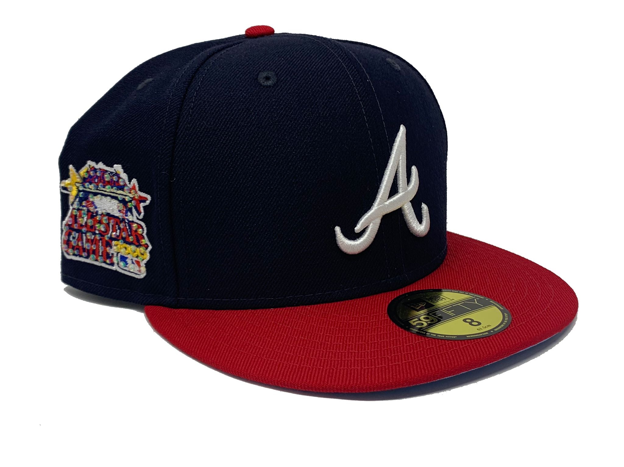 7 3/8 Peach UV New Era Exclusive Atlanta Braves 2000 All Star Game Fitted  Hat