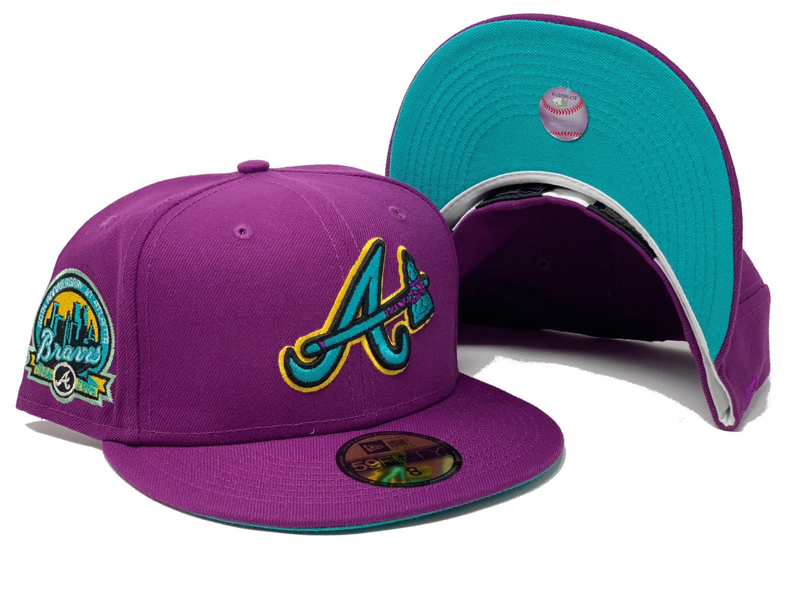 Grape Atlanta Braves 40th Anniversary Custom New Era Fitted Hat – Sports  World 165