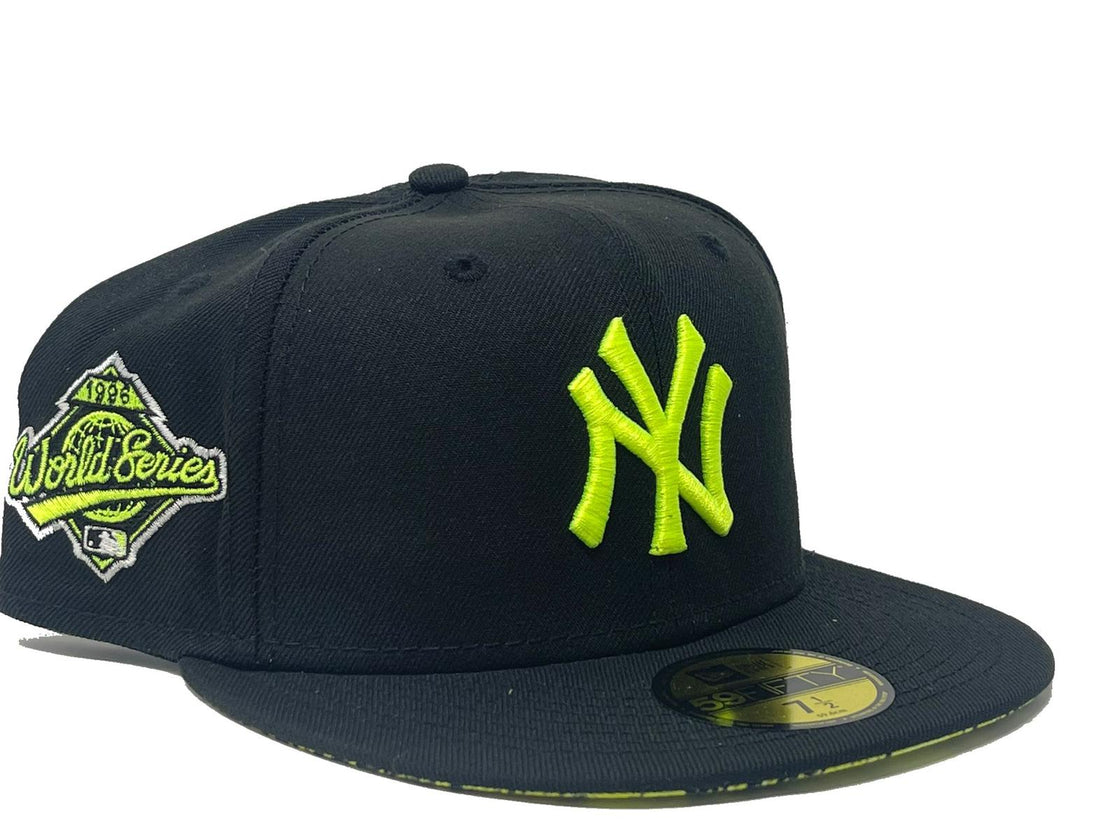 New York Yankees 1996 World Series Snakeskin Print Brim New Era Fitted Hat