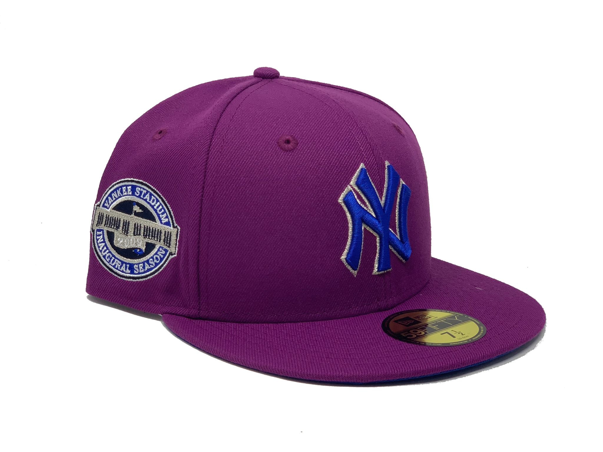 New York Yankees New Era Purple Under Visor 59FIFTY Fitted Hat - Royal