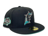 FLORIDA MARLIN 2003 WORLD SERIES BLACK CLEAR MINT BRIM NEW ERA FITTED HAT