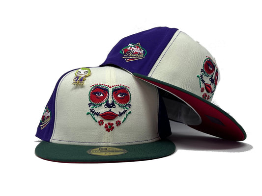 LOS ANGELES LLORONAS TRIPLE A LEAGUE "VILLAIN PACK" RED BRIM NEW ERA FITTED HAT