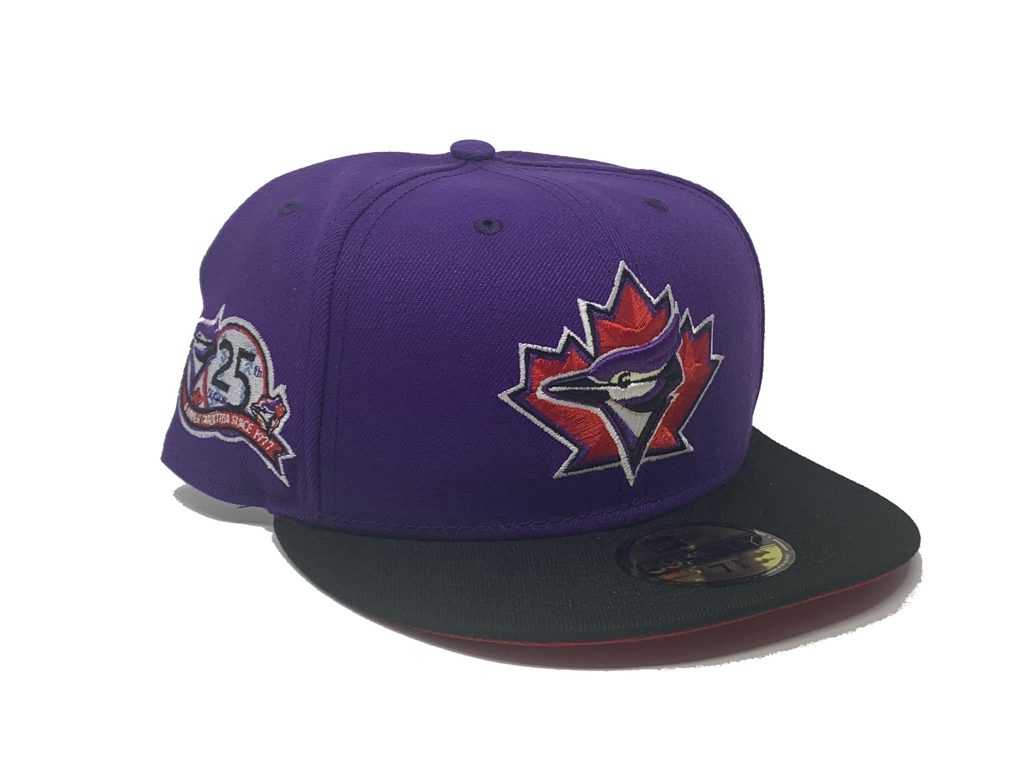 EXCLUSIVE NEW ERA 59FIFTY MLB TORONTO BLUE JAYS 25TH ANNIVERSARY TWO T – FAM