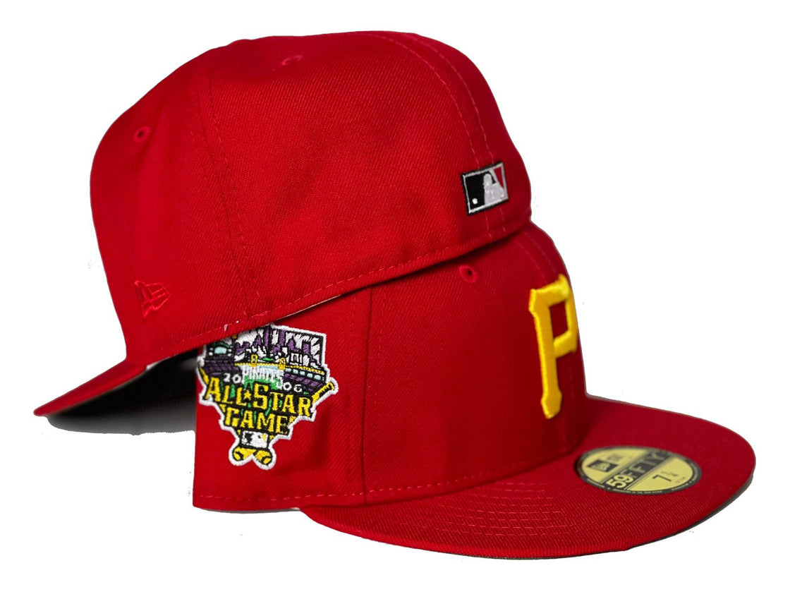 PITTSBURGH PIRATES 2006 ALL STAR GAME RED CAMO BRIM NEW ERA FITTED HAT