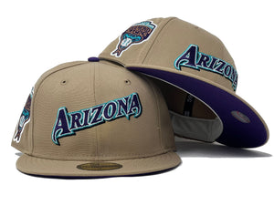 Arizona Diamondbacks (Purple) 1998 Inaugural Season New Era 59FIFTY Fitted (Teal Under Visor)