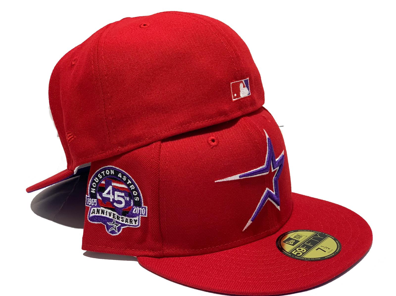 Houston Astros New Era Spring Basic Two-Tone 9FIFTY Snapback Hat - Red/ Purple