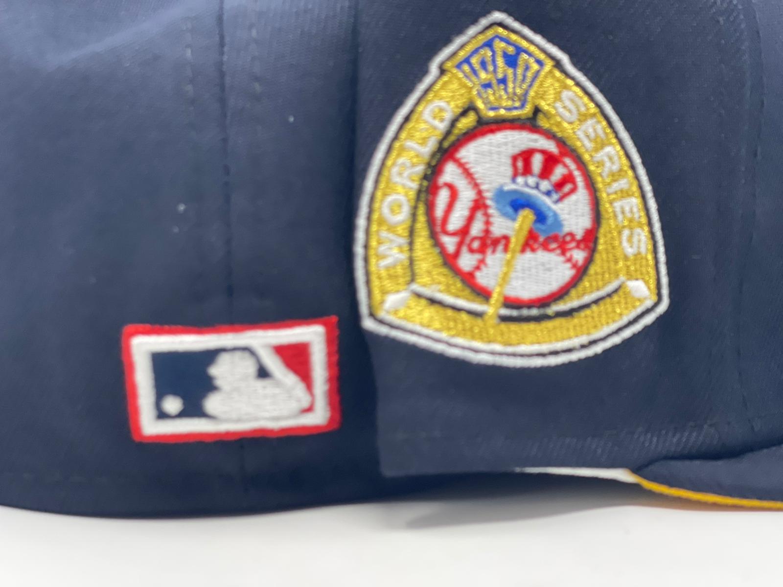 Navy Blue New York Yankees MLB Patch Work New Era Fitted Hat – Sports World  165