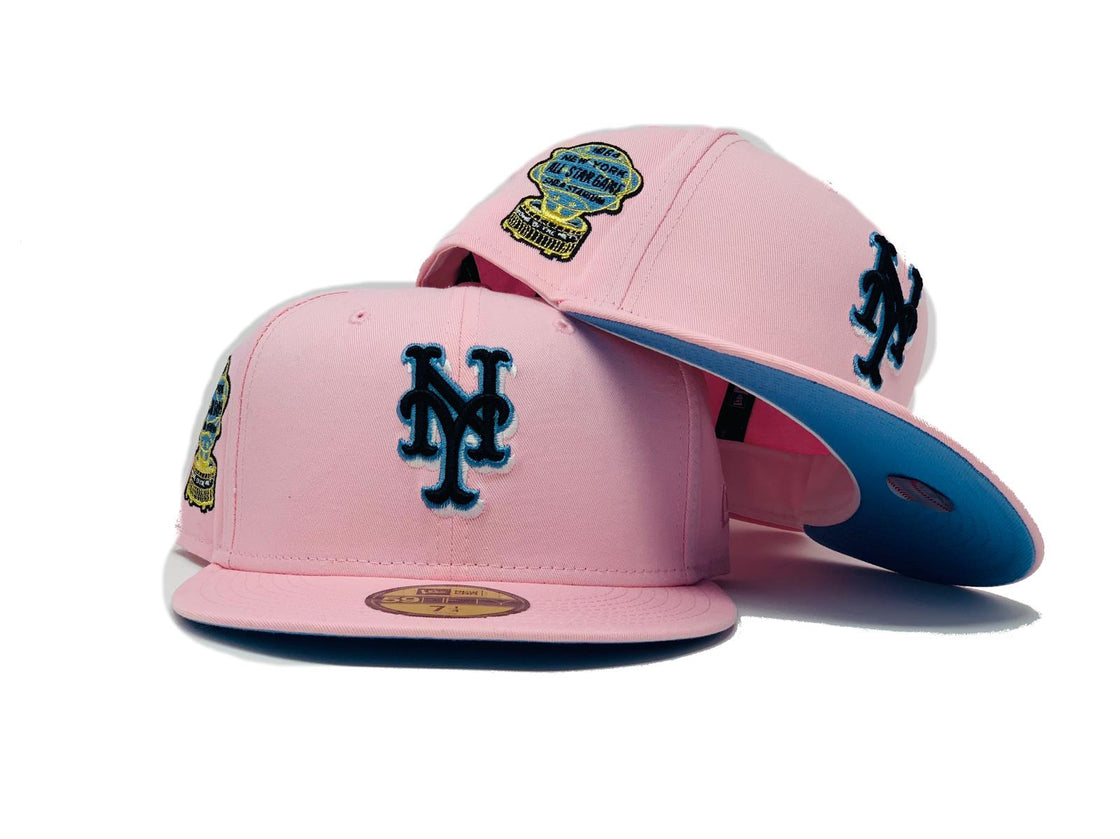 NEW YORK METS 1964 ALL STAR GAME LIGHT PINK ICY BRIM NEW ERA FITTED HAT