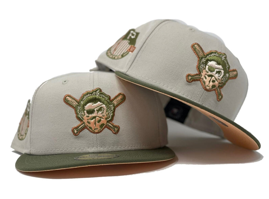 PITTSBURGH PIRATES  STONE PEACH BRIM NEW ERA FITTED HAT
