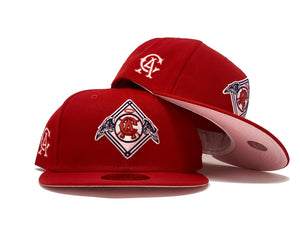Red California Angels Strawberry Refresher 59fifty New Era Fitted Hat