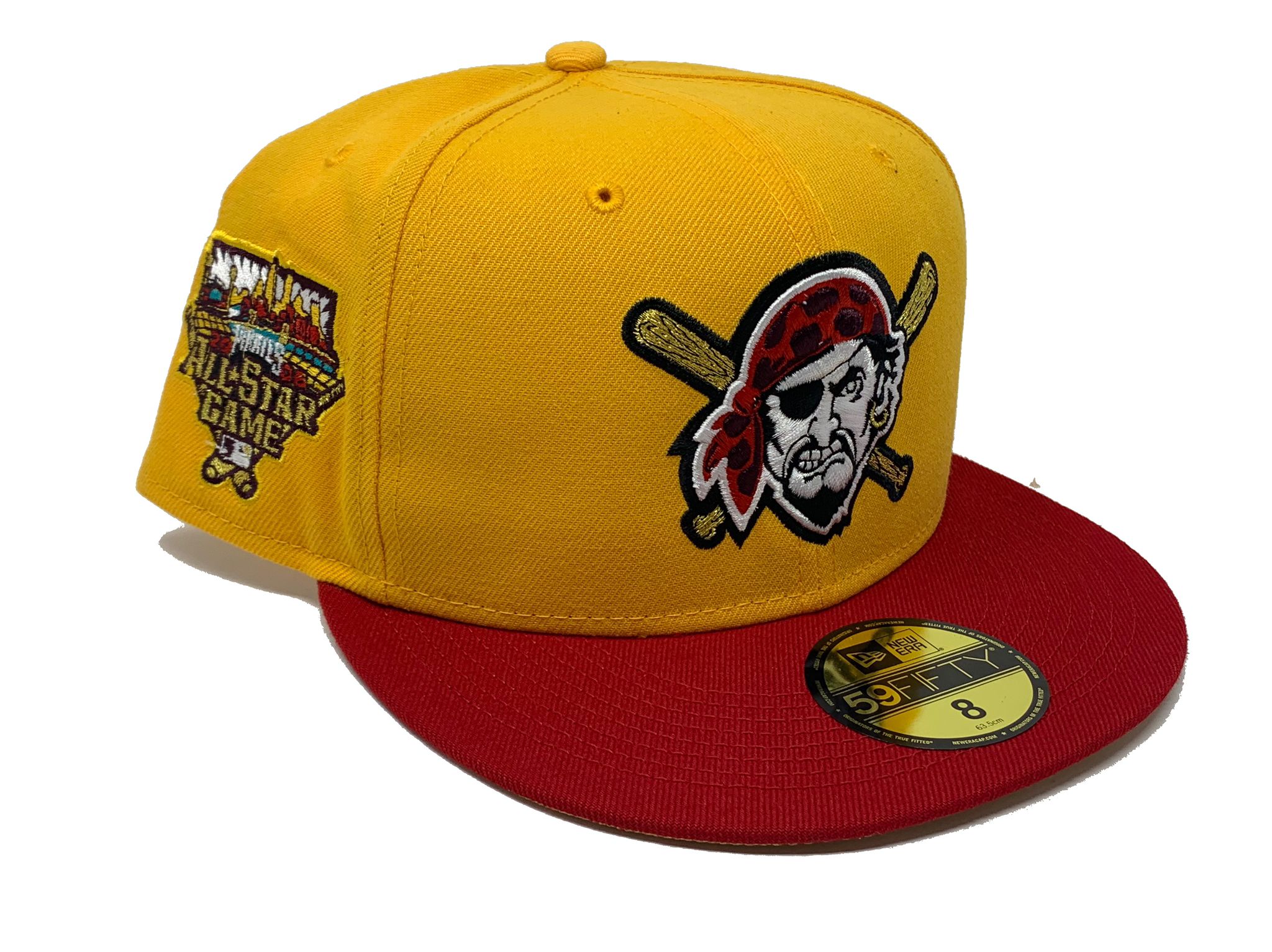 New Era Pittsburgh Pirates Mens Yellow AC Game 59FIFTY Fitted Hat