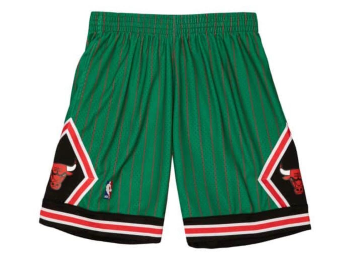 Swingman Chicago Bulls Green Pinstripe 1995 Shorts