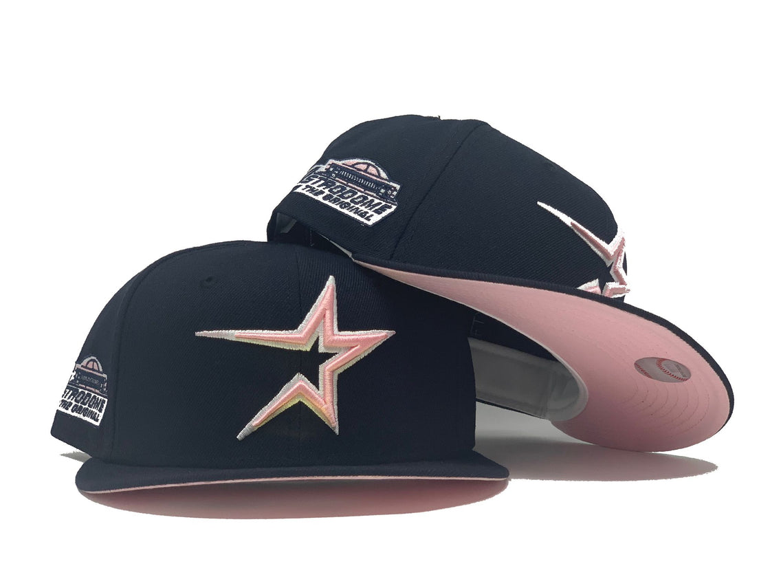 Navy Blue Houston Astros Astrodome Custom New Era Fitted Hat