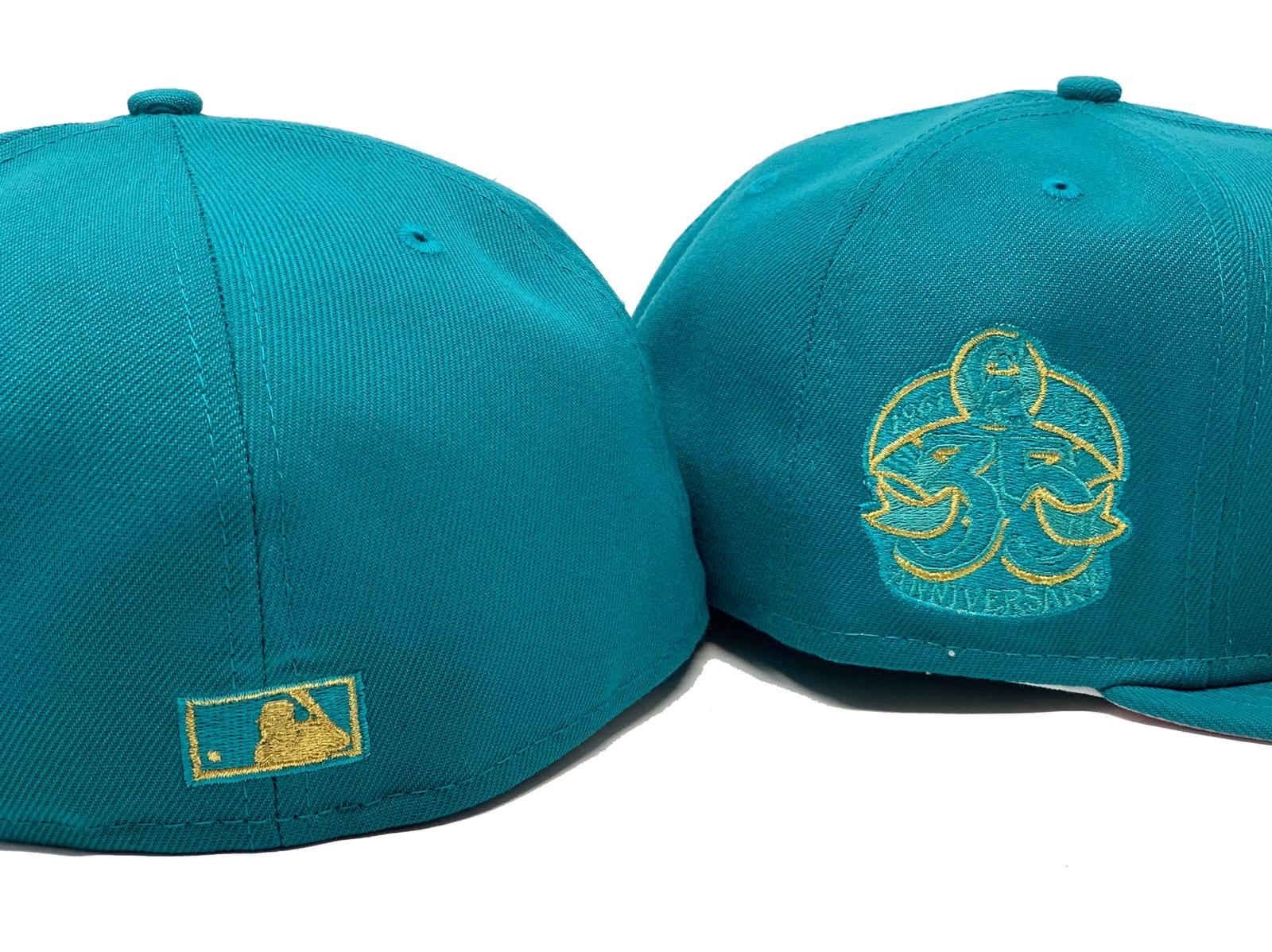 California Angels 35TH Anniversary New Era 59Fifty Fitted Hat (TEAL BR –  ECAPCITY