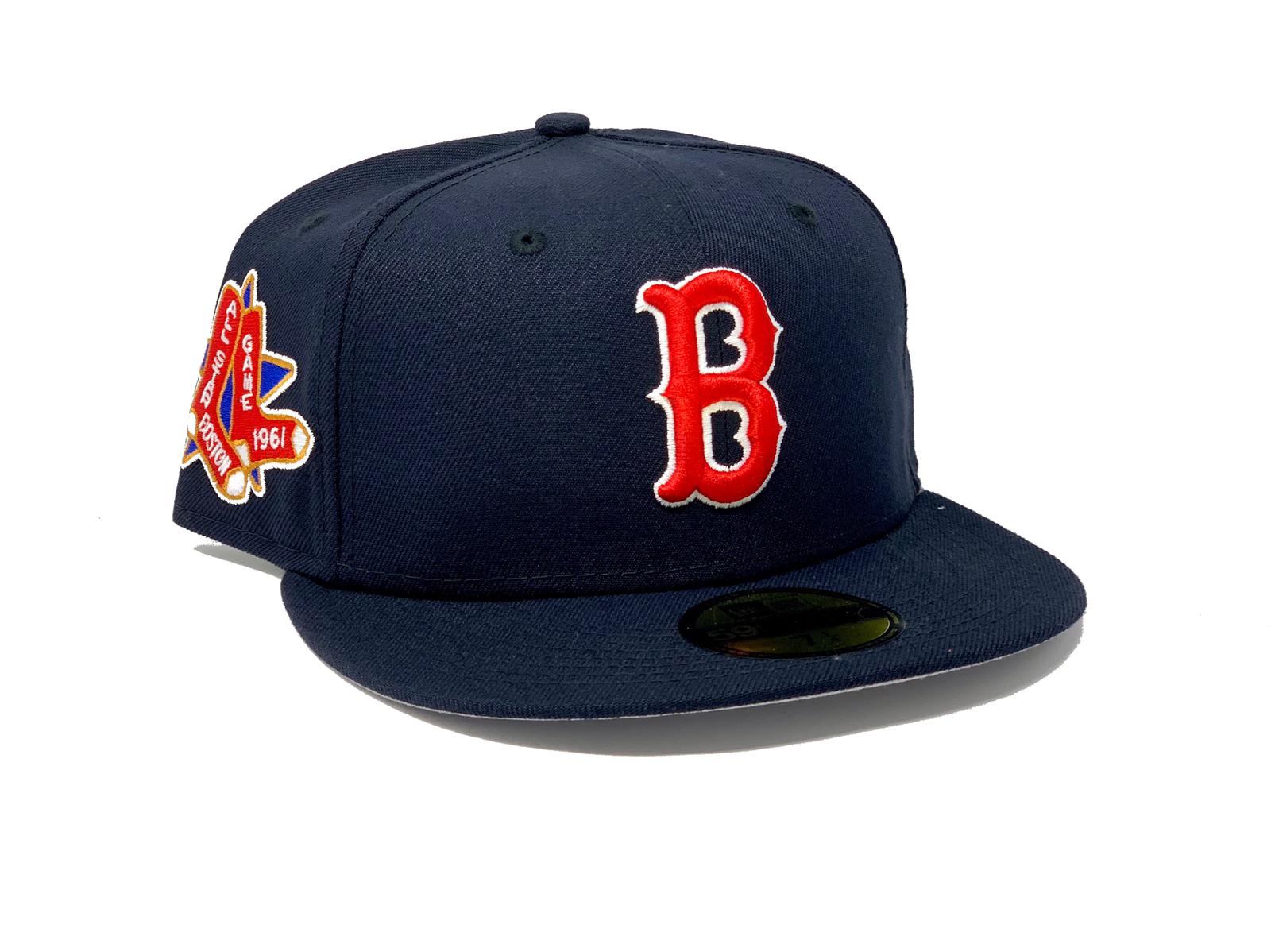 New Era 59FIFTY Big Stripes Boston Red Sox 1961 All Star Game Patch Hat - Teal, Maroon Teal/Maroon / 7 1/8