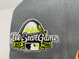 ST. LOUIS CARDINALS 2009 ALL STAR GAME GRAY BLACK NEON GREEN BRIM NEW ERA FITTED HAT