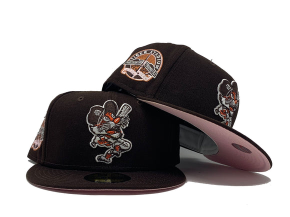 Deep Brown Detroit Tigers 59fifty Custom New Era Fitted Hat