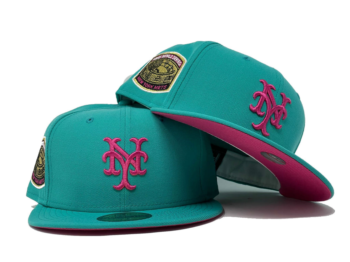 Teal New York Mets 1969 World Series Custom New Era Fitted Hat