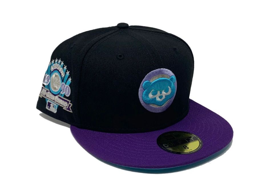 Black Chicago Cubs 1990 All Star Game Galaxy Collection Fitted