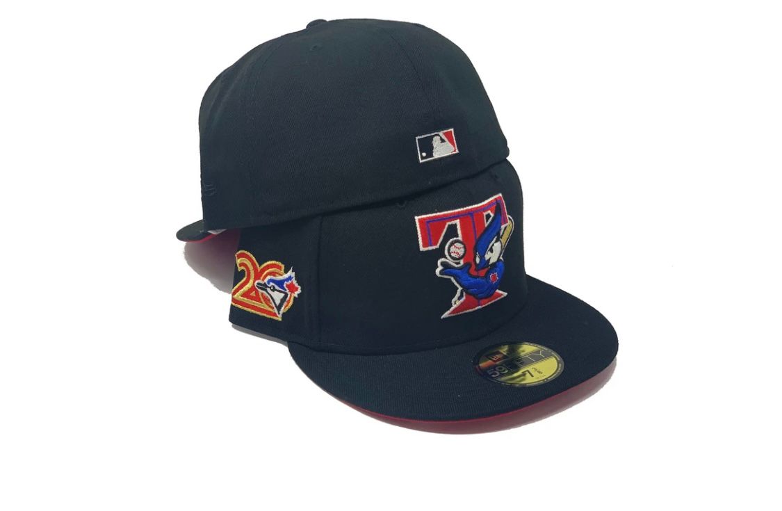 New Era 950 MLB Toronto Blue Jays Black / Red Metal – Exclusive Fitted  Inc.