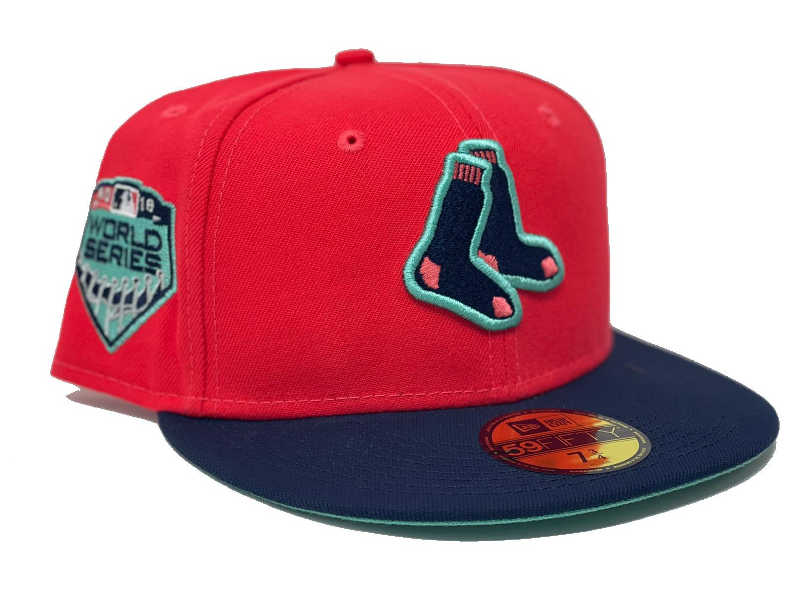 Pro Standard Boston Red Sox 2018 World Series Snapback Hat (Eggshell)